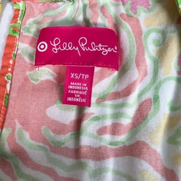 Lily Pulitzer For Target Womens Romper Multicolor Floral Short Jumpsuit Size XS - Picture 5 of 9